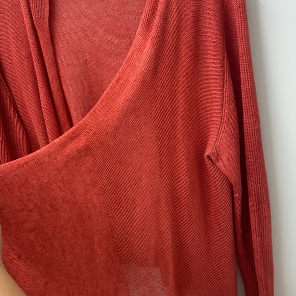 100% linen Eileen Fisher front open Cardigan - Picture 6 of 13